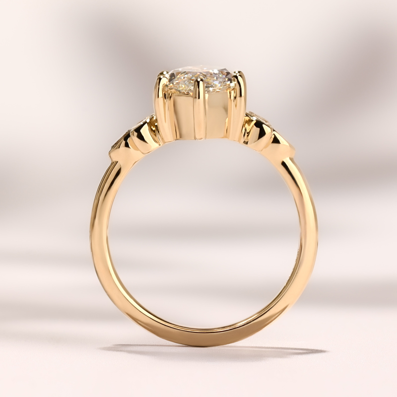 Yellow Gold Arielle Sun 3ct Marquise Center