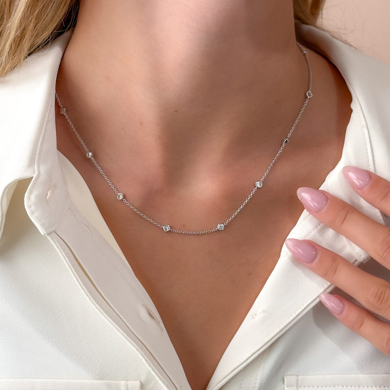 Rose Gold Cushion Lab Grown Diamonds by Yard (1ctw)