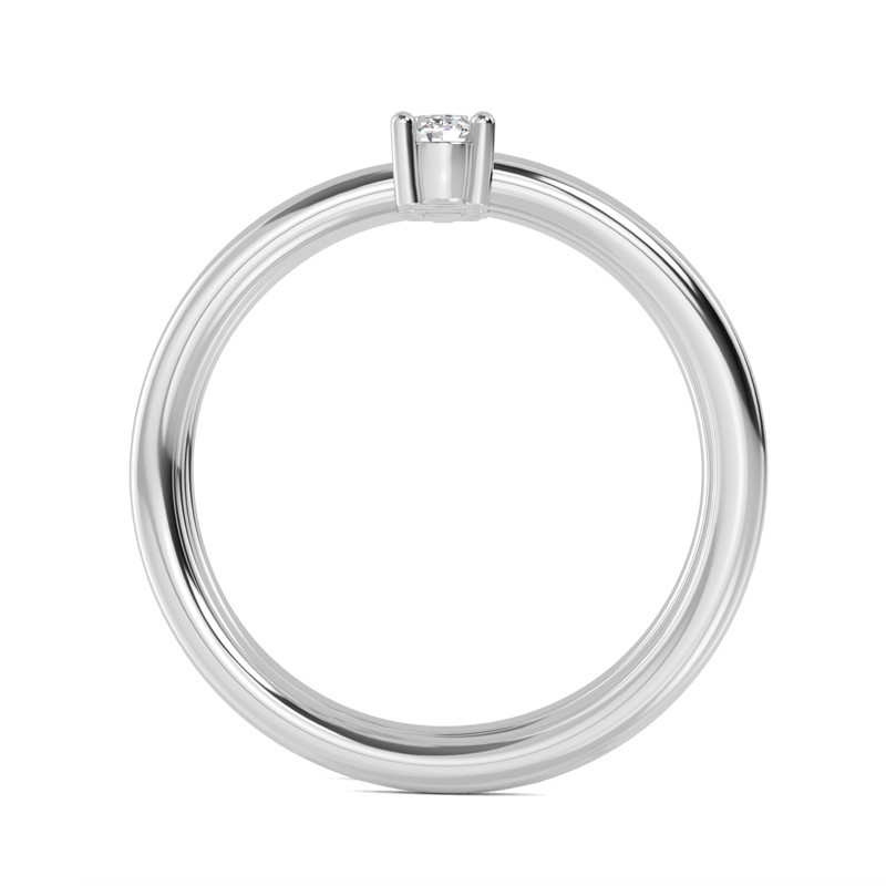 White Gold Tres Lab Grown Diamond Open Ring (3/8ctw)
