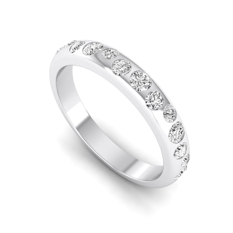 White Gold Petite Marisol Band (1/2ctw)