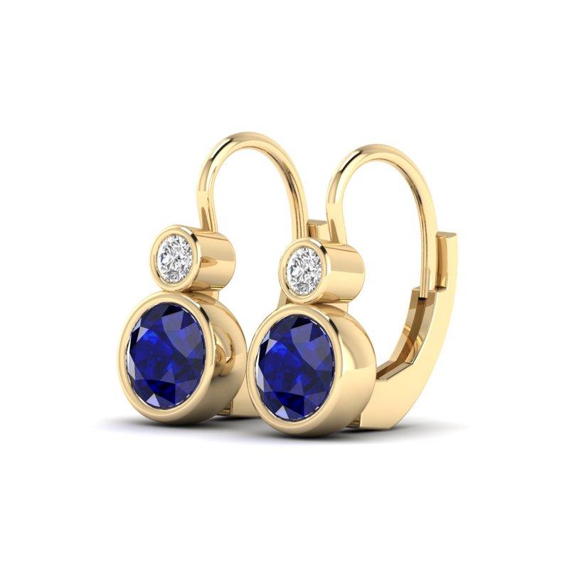 Liana Sapphire & Diamond Drop (1/7ctw)