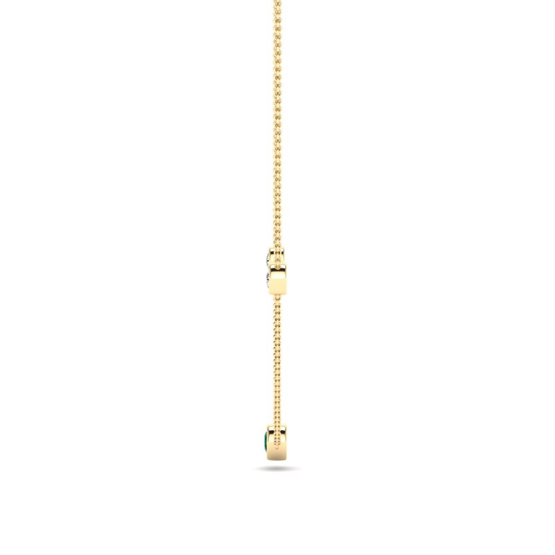 Yellow Gold Beatrice Station Emerald & Diamond