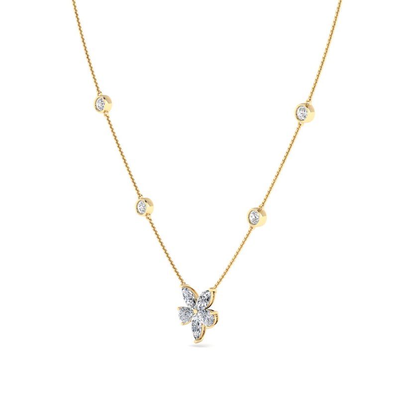 Yellow Gold Bloom Couture Pendant (3ctw)