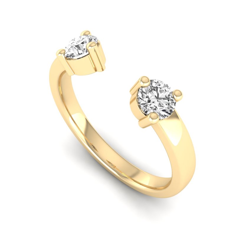 Yellow Gold Avani Open Band (1/2ctw)