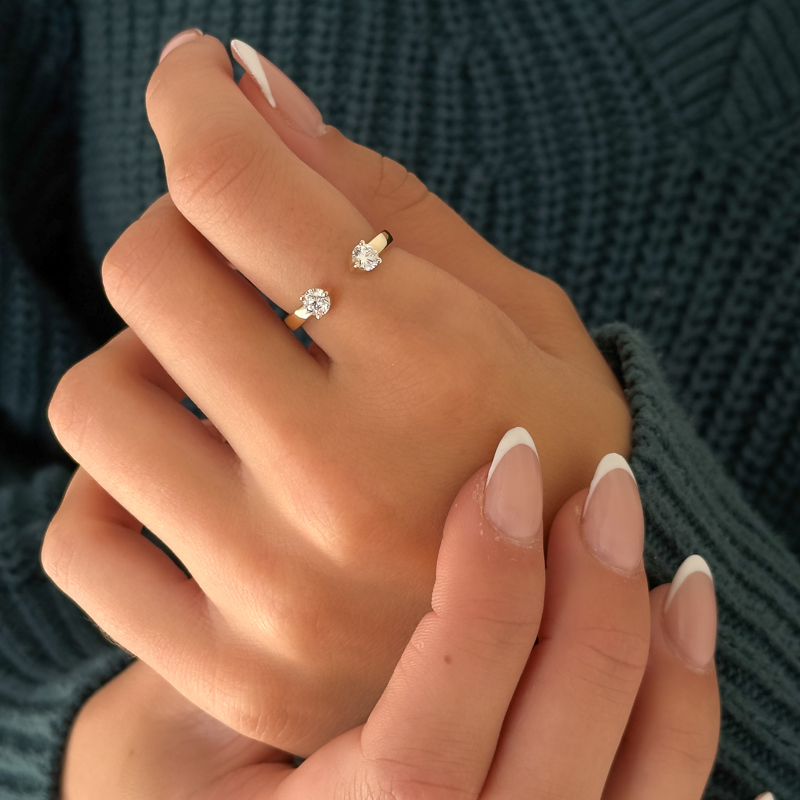 Rose Gold Avani Open Band (1/2ctw)