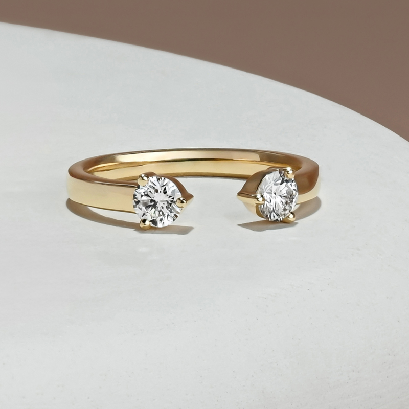 Yellow Gold Avani Open Band (1/2ctw)