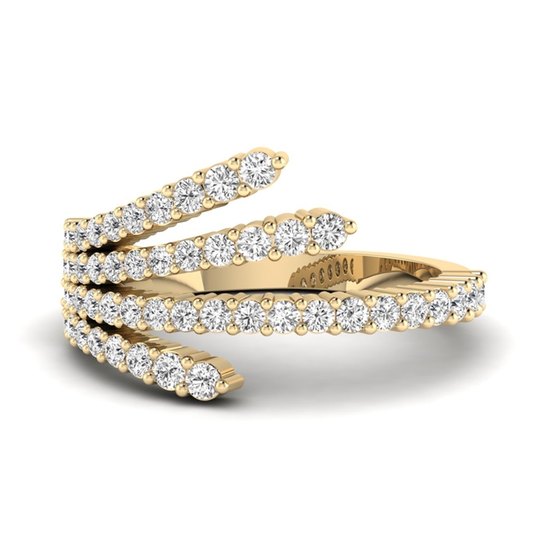 Yellow Gold Flair Fashion Ring (1ctw)