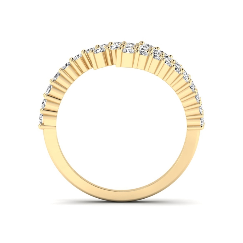 Yellow Gold Flair Fashion Ring (1ctw)