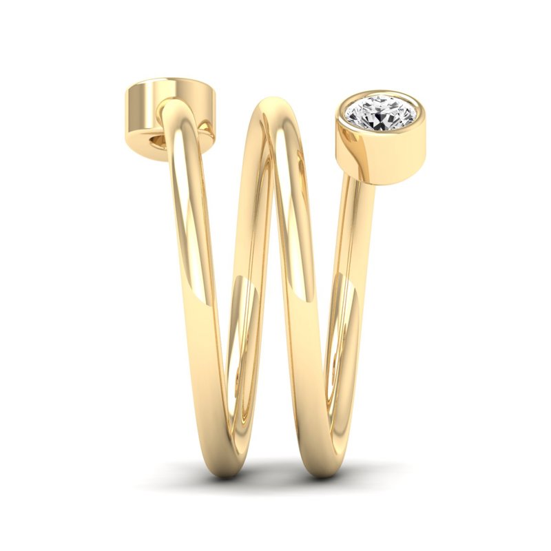 Yellow Gold Emberly Toi Et Moi Ring