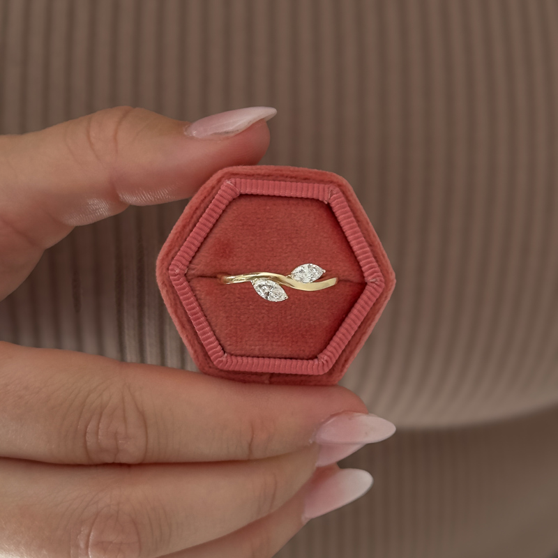 Rose Gold Skyla Marquise Ring