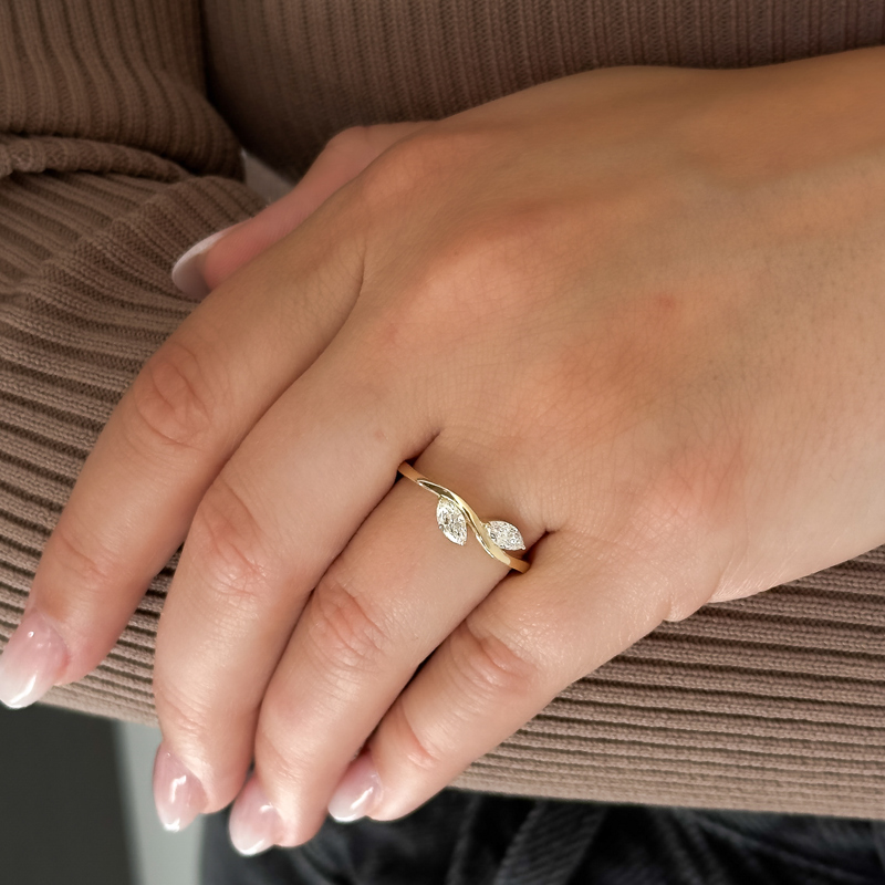 Rose Gold Skyla Marquise Ring