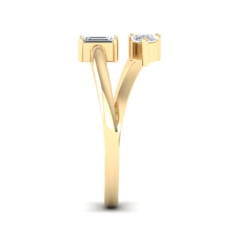 Yellow Gold Lee Toi Et Moi Ring