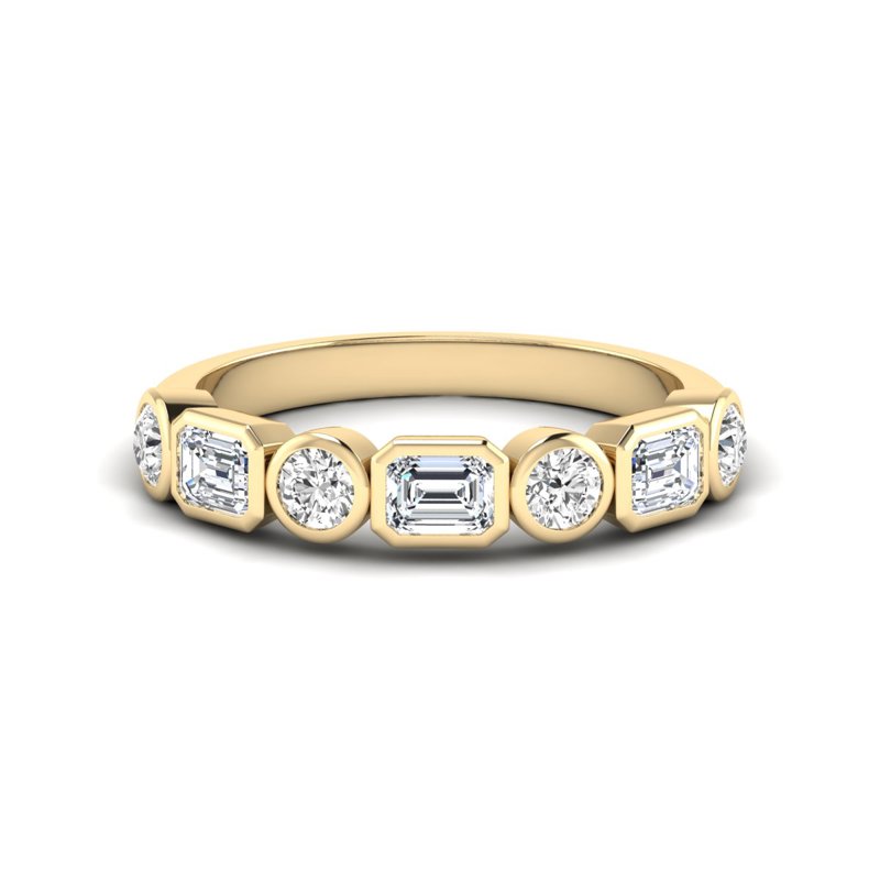 Yellow Gold Frances Emerald & Oval (9/10ctw)
