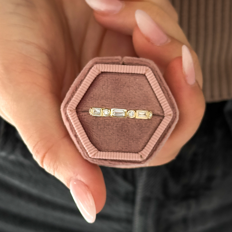 Rose Gold Dani Band (1/2ctw)