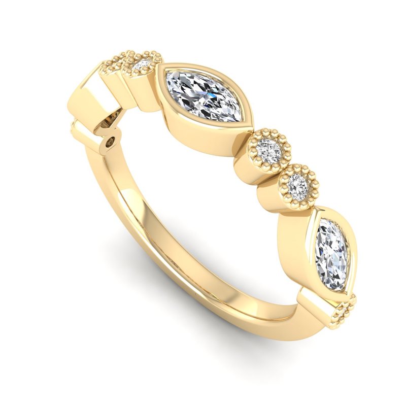 Yellow Gold Adley Band (5/8ctw)