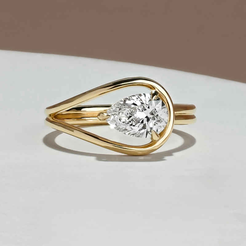 Yellow Gold Sadie Pear Twist (1ct)
