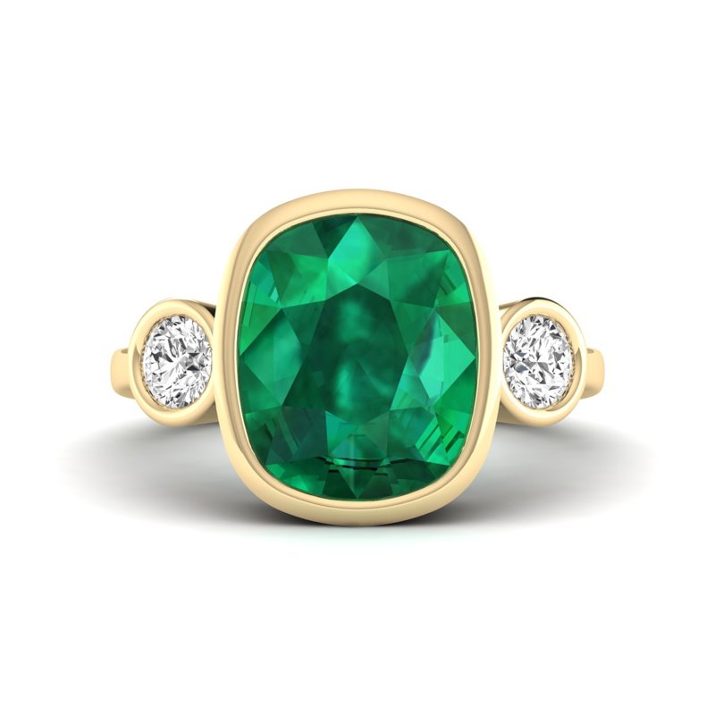 Yellow Gold Laney 10ct Emerald Ring