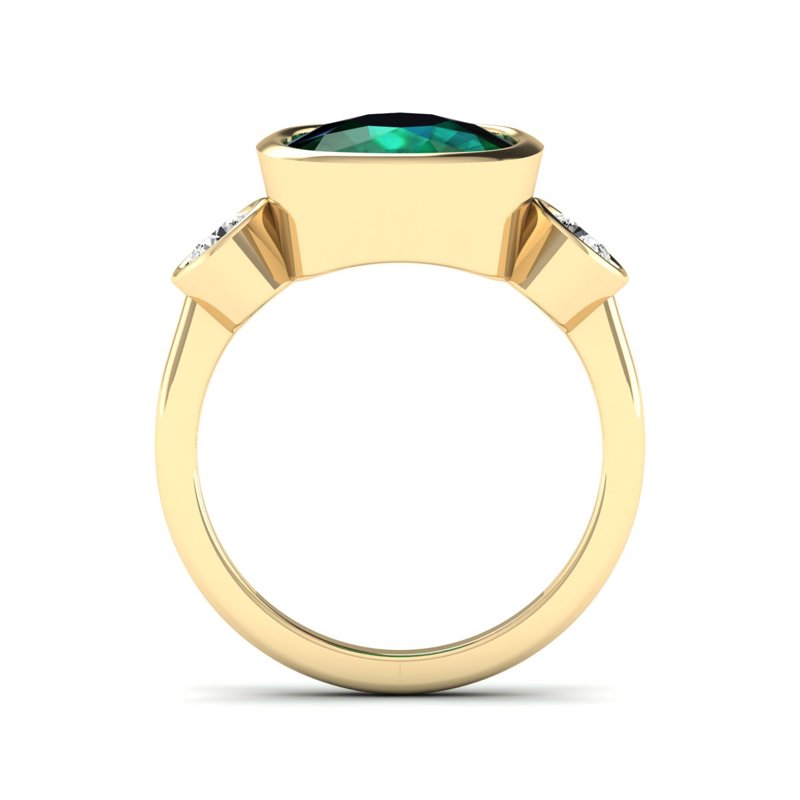 Yellow Gold Laney 10ct Emerald Ring