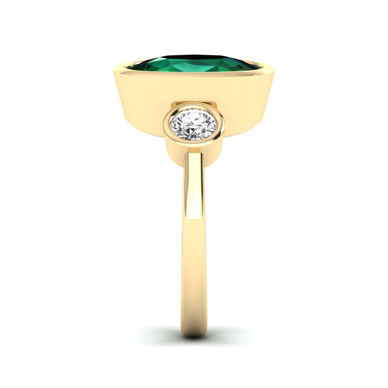 Yellow Gold Laney 10ct Emerald Ring