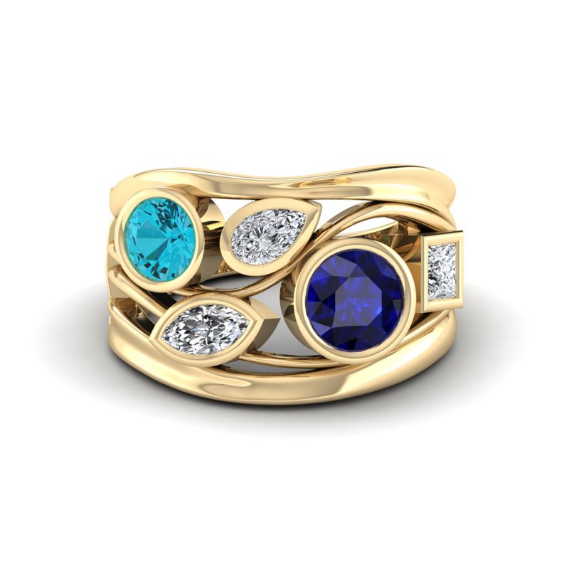 Yellow Gold Estrella Bloom Ring
