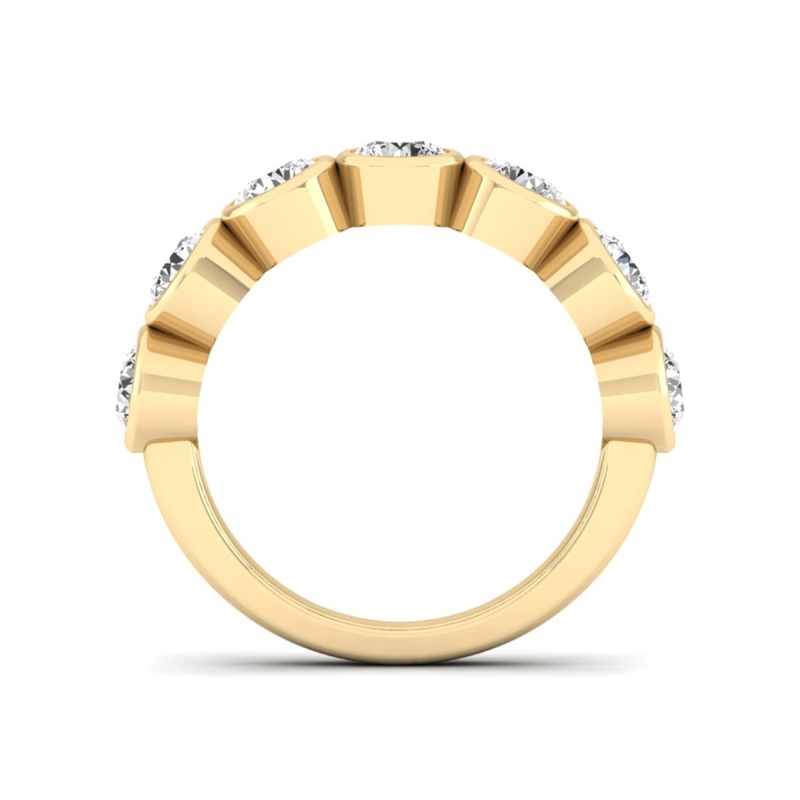 Yellow Gold Classic Bezel Band (2ctw)