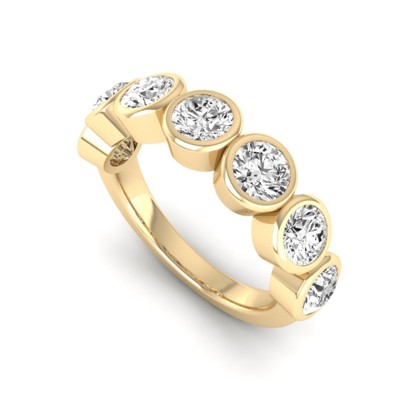 Yellow Gold Classic Bezel Band (2ctw)