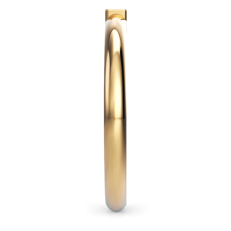 Yellow Gold Mini Solo Baguette Ring