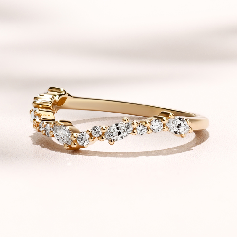 Galene Marquise & Round Band