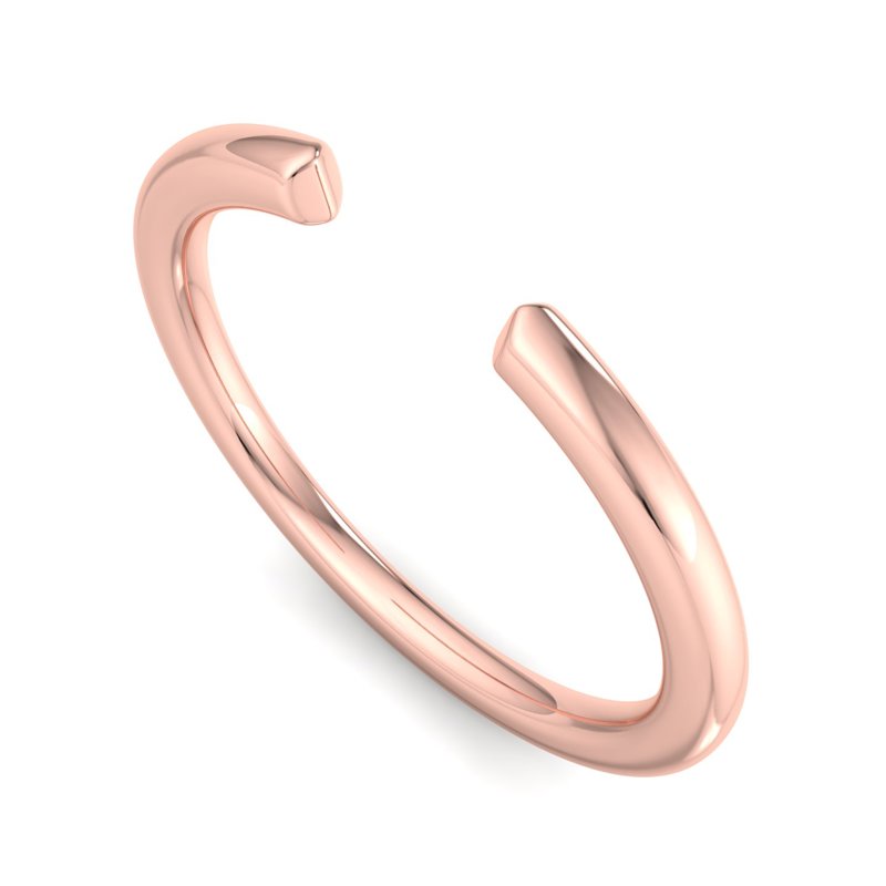 Rose Gold Fay Open Wedding Band