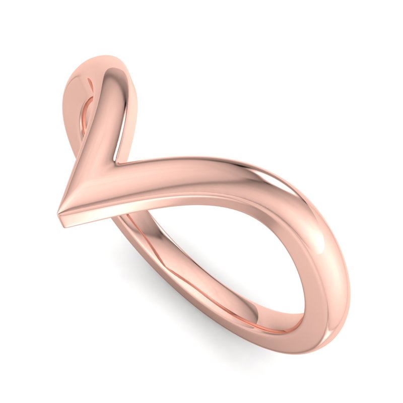 Rose Gold Verve Solid Band