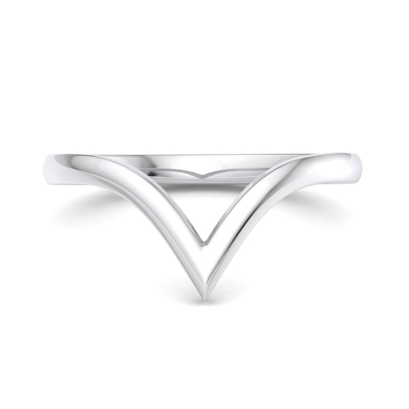 White Gold Verve Solid Band