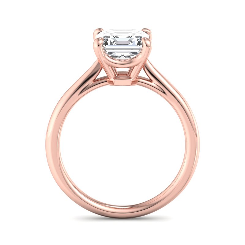 Rose Gold Millie Solitaire & 1ct Asscher Lab Grown Diamond Center