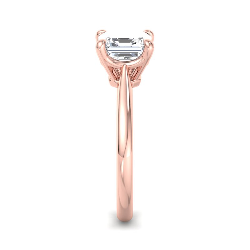 Rose Gold Millie Solitaire & 1ct Asscher Lab Grown Diamond Center
