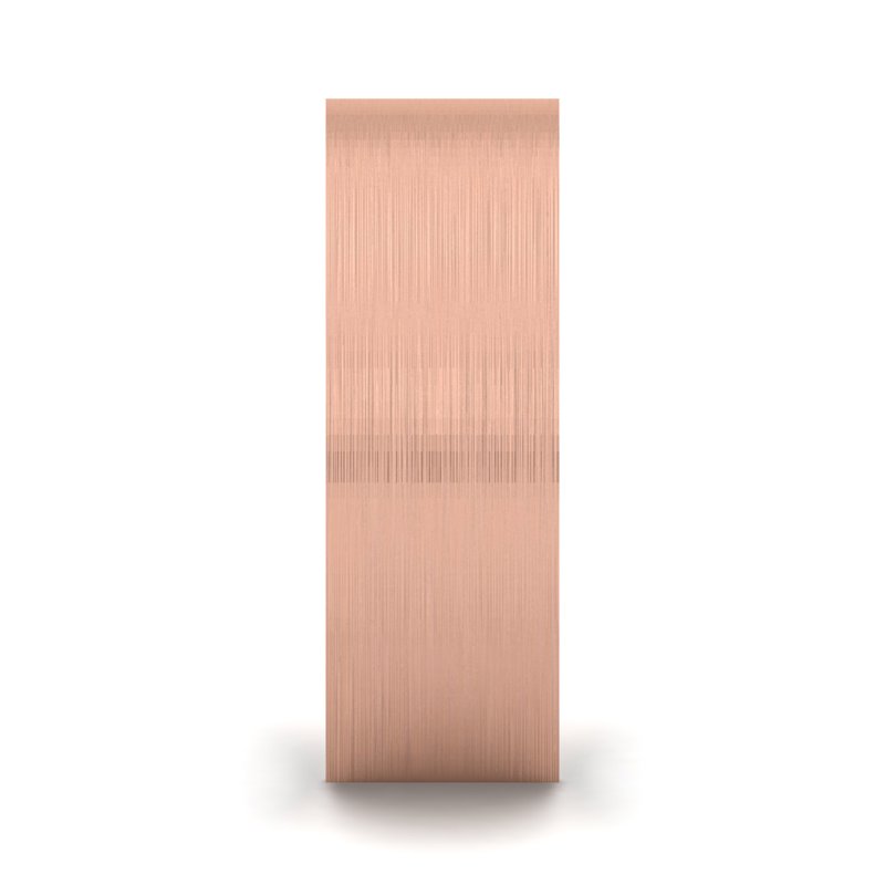 14k Rose Gold 7mm Satin Heavy Flat Comfort Fit Band