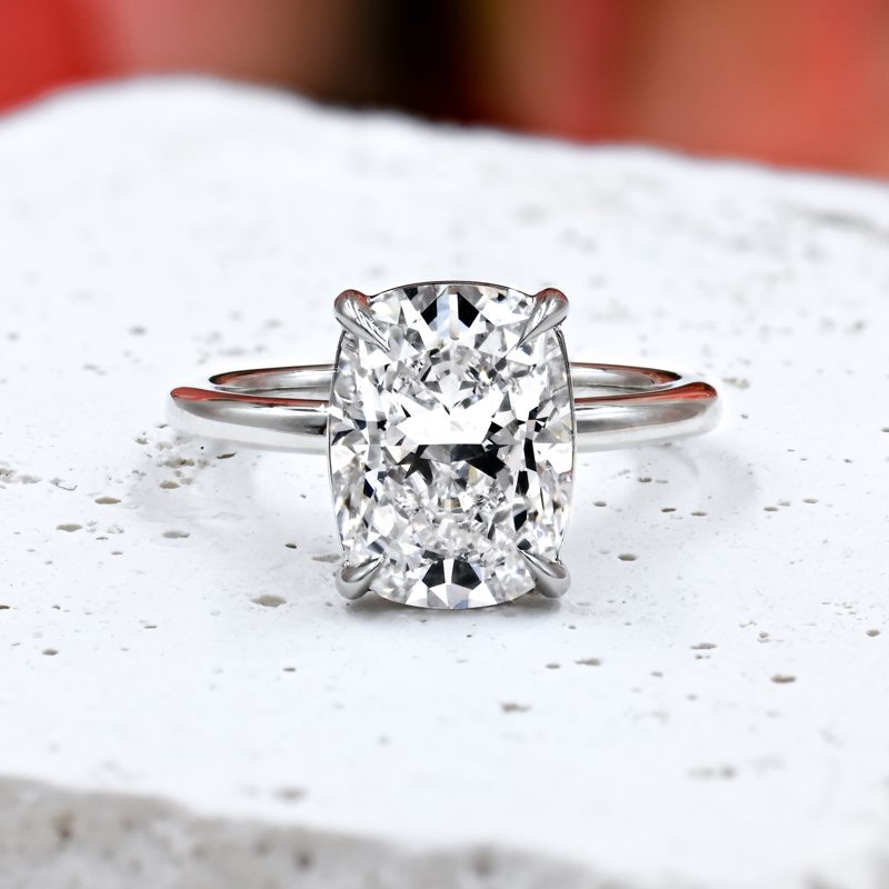 Platinum 3ct Elongated Cushion