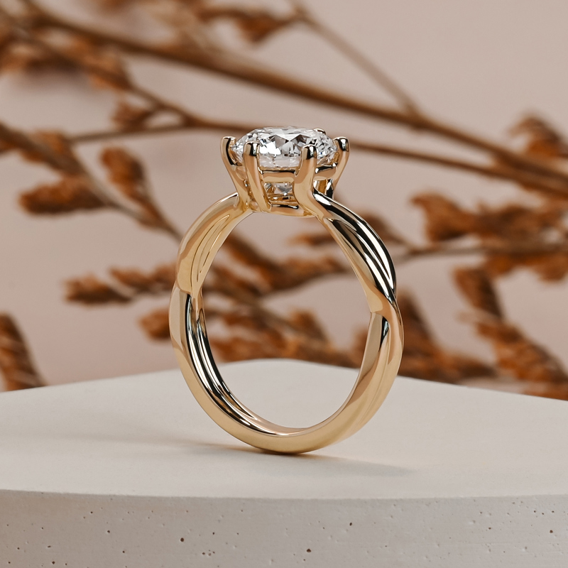 Custom 2ct Custom Six Prong Twist Solitaire