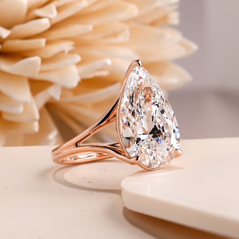 Rose Gold 6ct Pear