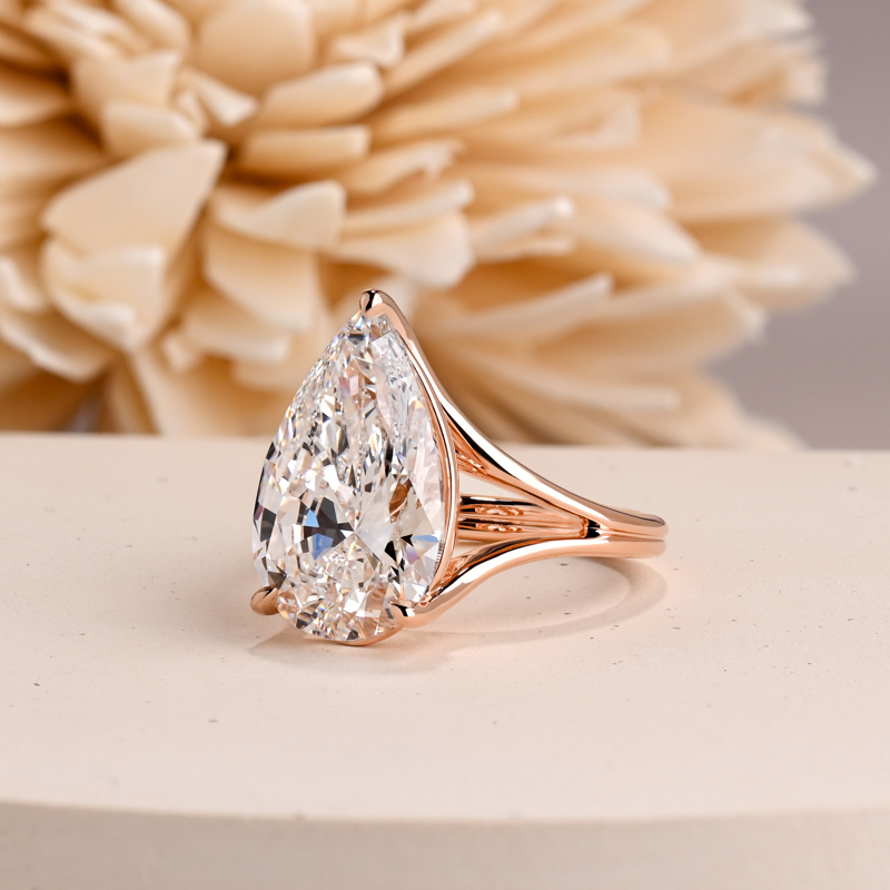 Rose Gold 6ct Pear