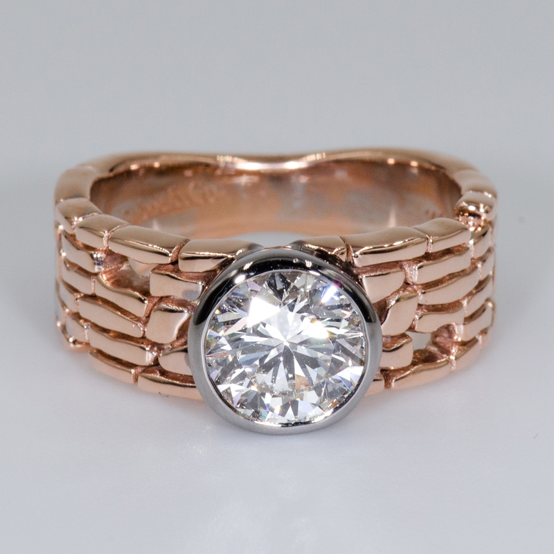 Brick Style 1-1/2ct Bezel