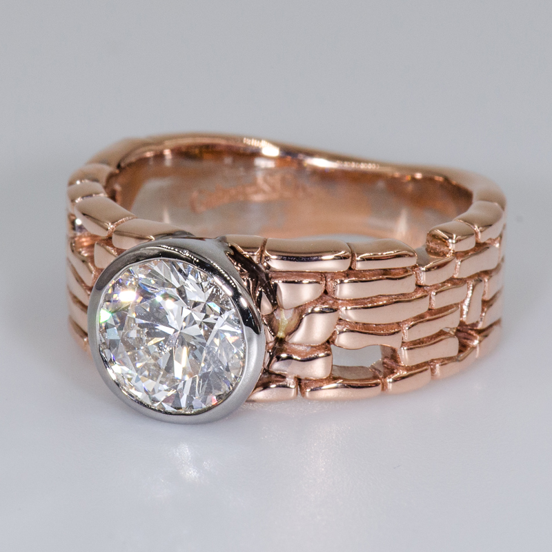 Brick Style 1-1/2ct Bezel
