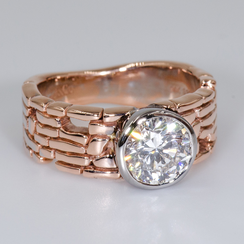 Brick Style 1-1/2ct Bezel