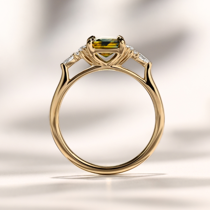Savannah Ring I 1.55ct Asscher Teal Sapphire