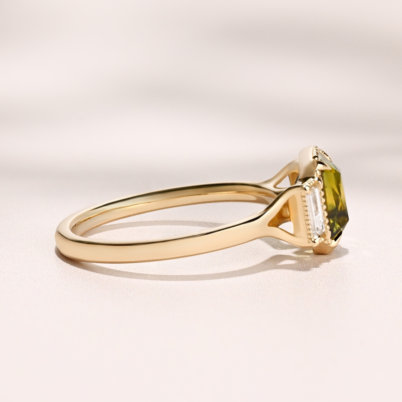 Meridian Ring I 1.73ct Teal Sapphire