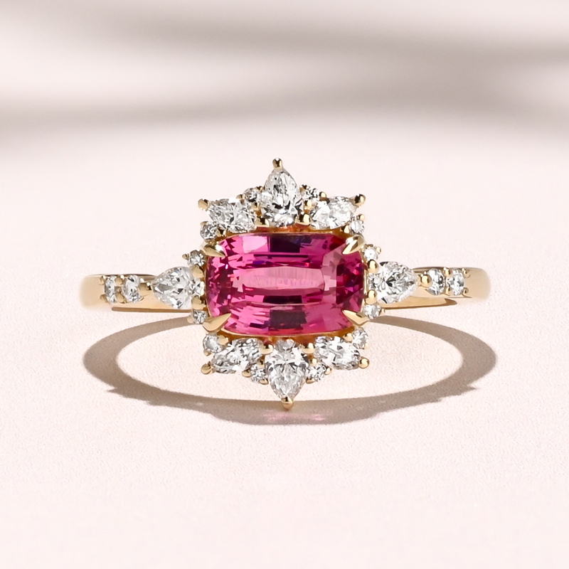 Monarch Ring I 1.52ct Cushion Pink Spinel