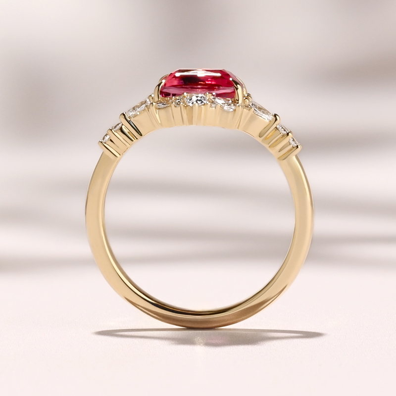 Monarch Ring I 1.52ct Cushion Pink Spinel