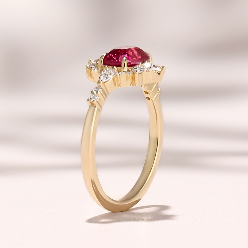 Monarch Ring I 1.52ct Cushion Pink Spinel