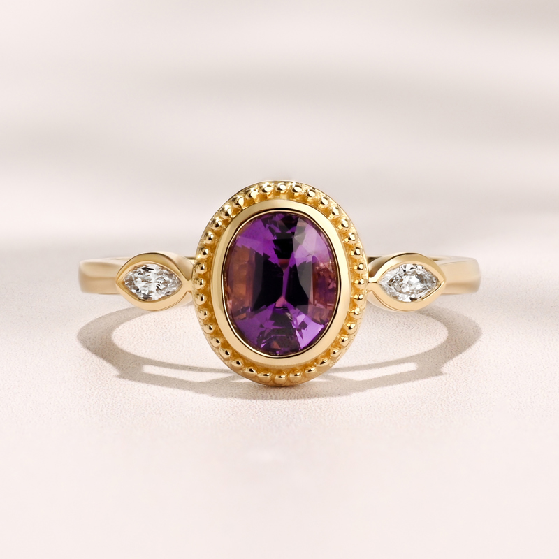 Gaia Ring I 1.26ct Oval Purple Spinel