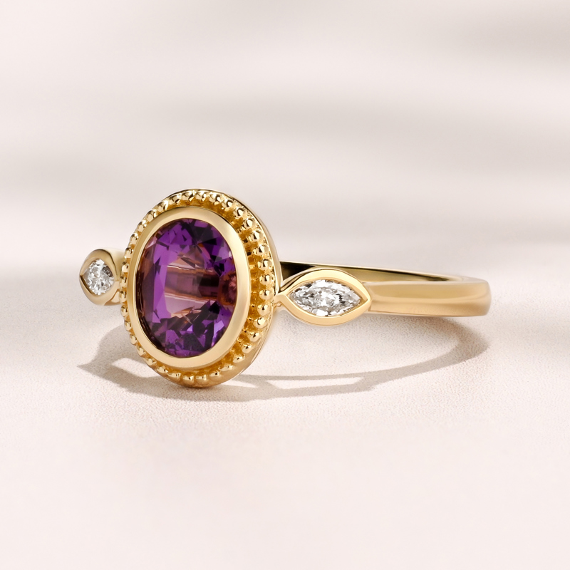 Gaia Ring I 1.26ct Oval Purple Spinel