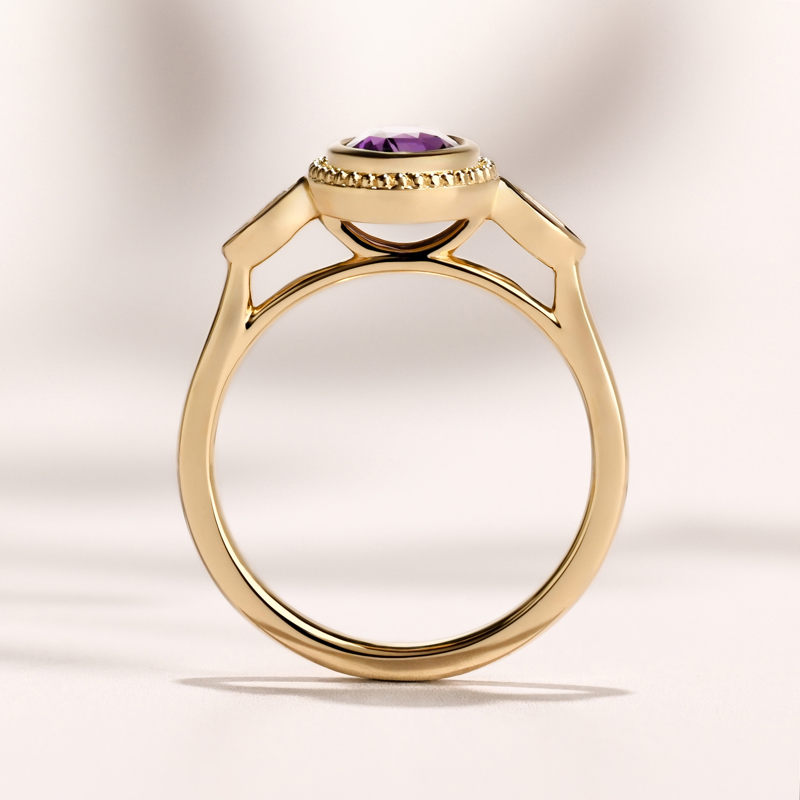 Gaia Ring I 1.26ct Oval Purple Spinel