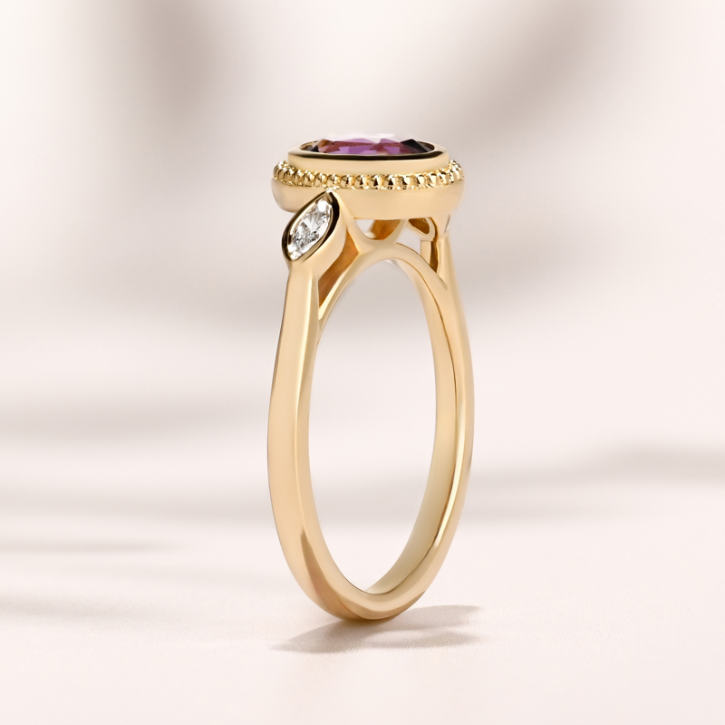 Gaia Ring I 1.26ct Oval Purple Spinel